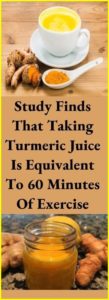 This Turmeric Juice Recipe Is Equivalent To 60 Minutes Of Exercise, Study Finds